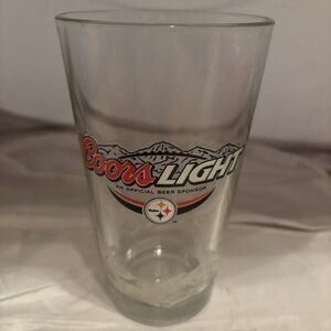 Coors Light Pittsburgh Steelers 16oz Glass
